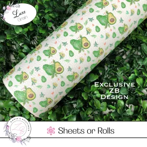 ⋅ Avocado Bliss ⋅ Exclusive Vegan Faux Leather ⋅ Sheets Or Rolls!