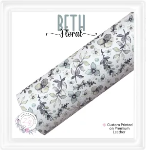 ⋅ Beth Floral ⋅ Custom Premium Vegan Faux Leather ⋅