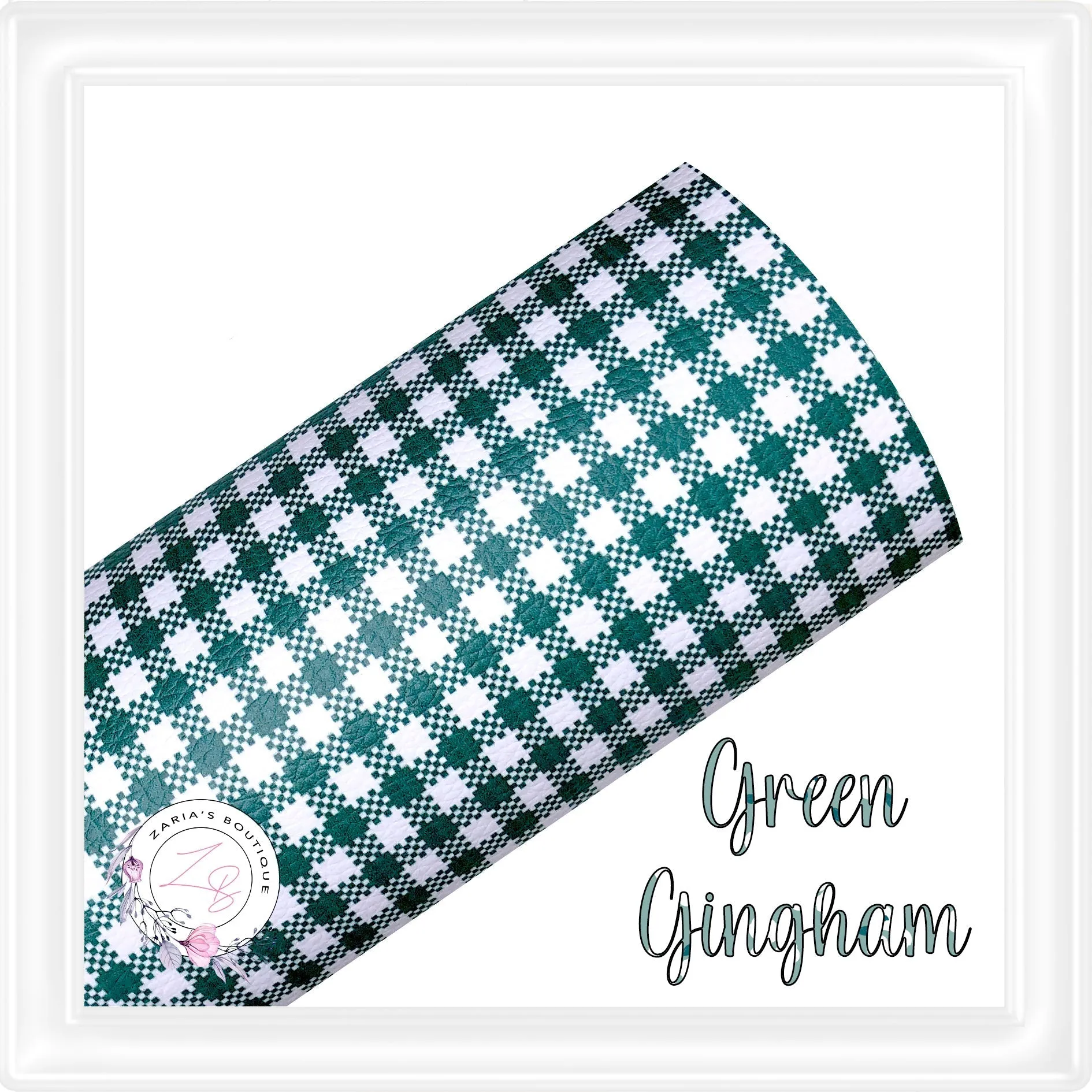 ⋅ Blue Gingham ⋅ School Check Vegan Faux Leather ⋅ 