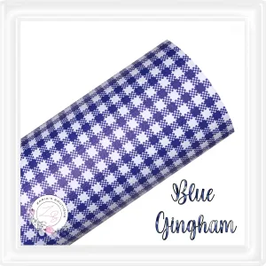⋅ Blue Gingham ⋅ School Check Vegan Faux Leather ⋅ 