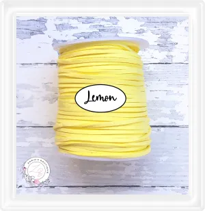 ⋅ Faux Suede Cord ⋅ 2.7mm ⋅ Lemon ⋅ 5 Metres ⋅