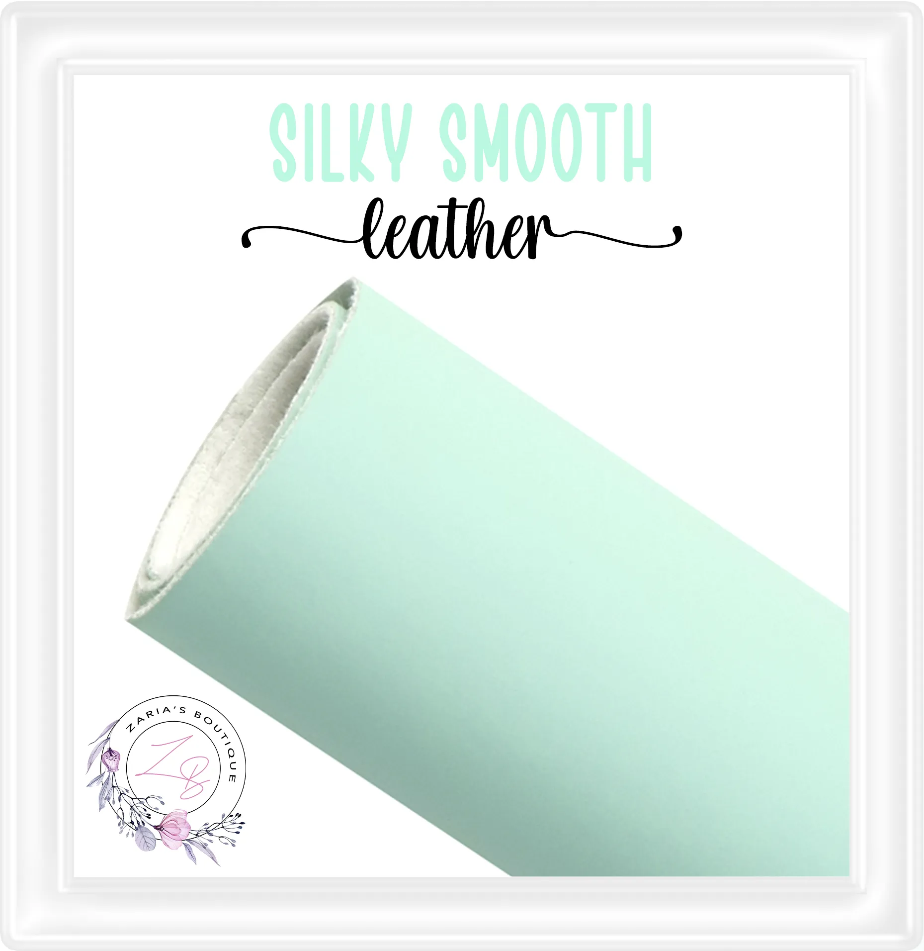 ⋅ Mint Green ⋅ Silky Smooth Premium Vegan Faux Leather ⋅ 0.90mm ⋅