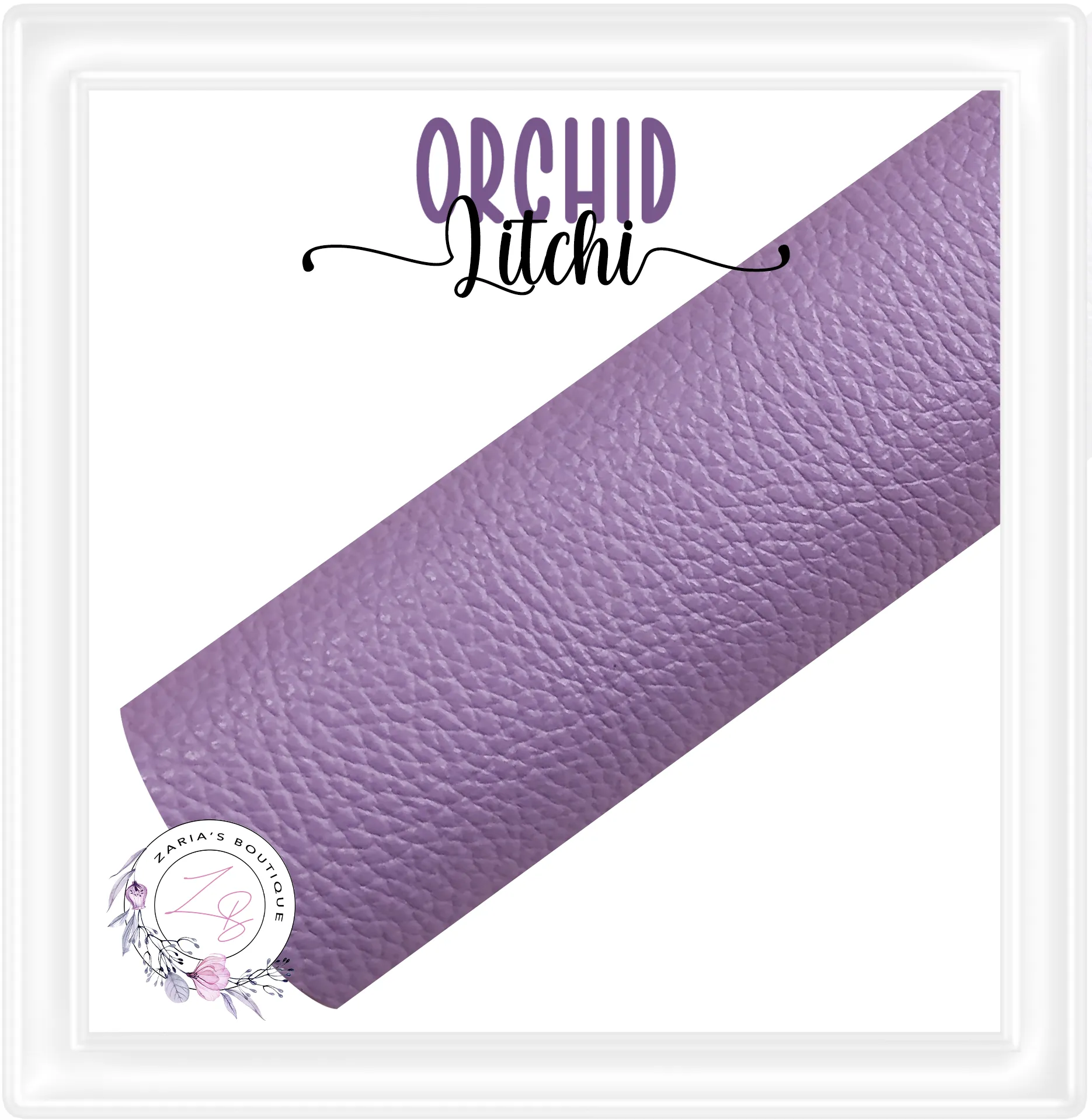 ⋅ Orchid Purple ⋅ Litchi ⋅ Vegan Faux Leather