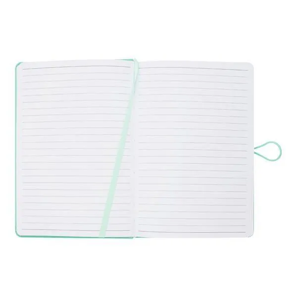 ■ Premto - A5 192 Page Hardcover Pu Notebook With Elastic - Mint Magic