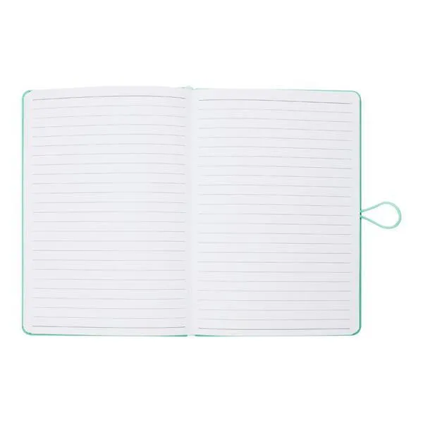 ■ Premto - A5 192 Page Hardcover Pu Notebook With Elastic - Mint Magic