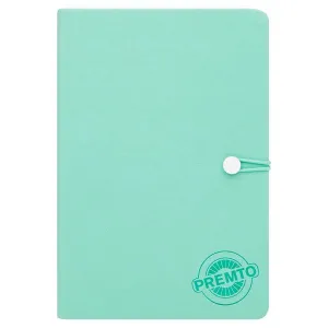 ■ Premto - A5 192 Page Hardcover Pu Notebook With Elastic - Mint Magic