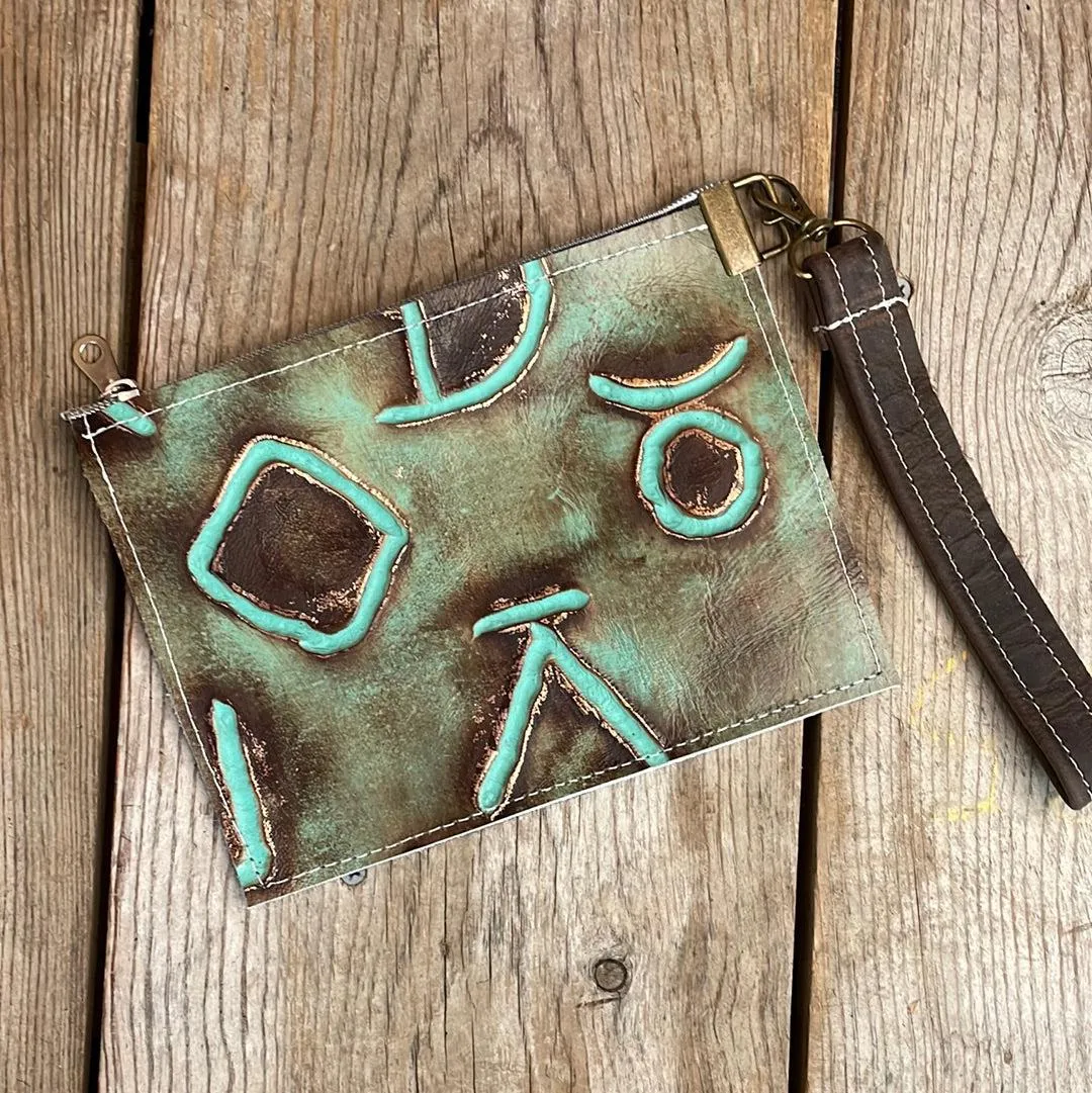 142 Make-up bag - Brindle w/ Patina Brands