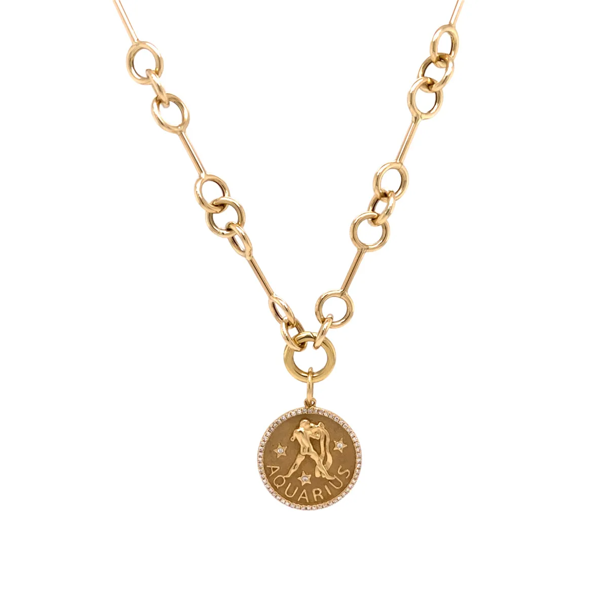 14K Gold "O" Link Necklace