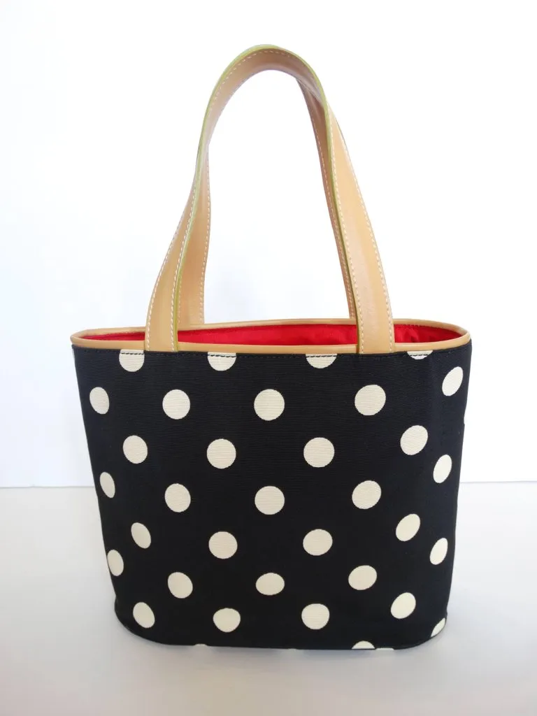 1999 Moschino Couture! Polkadot Shopper Bag