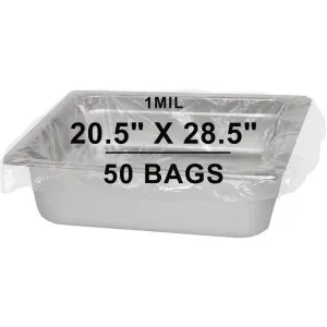 20.5X28.5 inches Pan Liners Poly Nylon 1 Mil Half Bun Pan Sheet PN