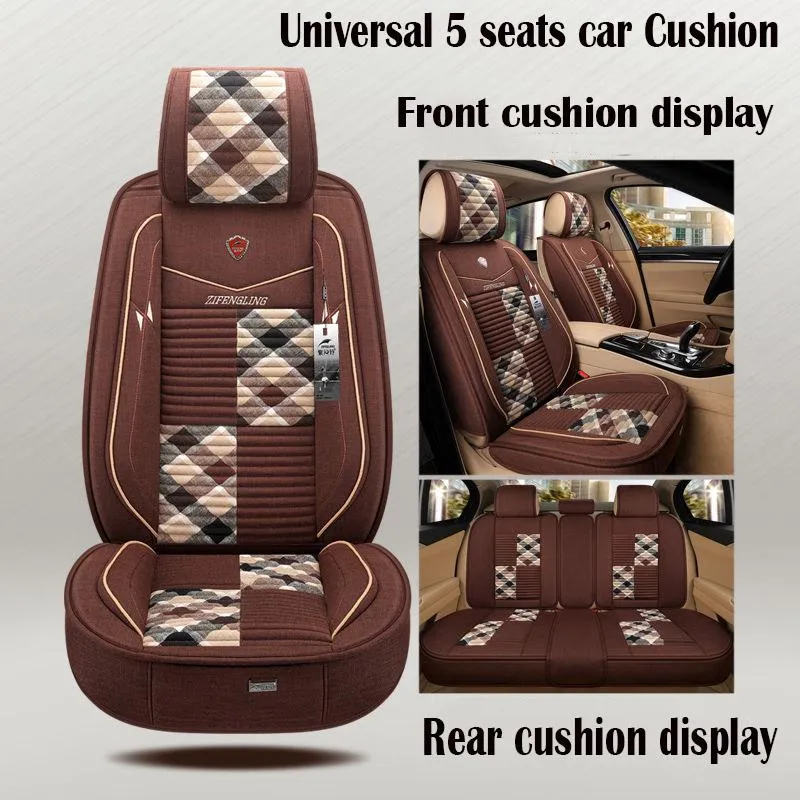 5 set Auto Seat Cushion 5 seats Universal car seat cover Waterproof Car Seat Cover Universal Leather