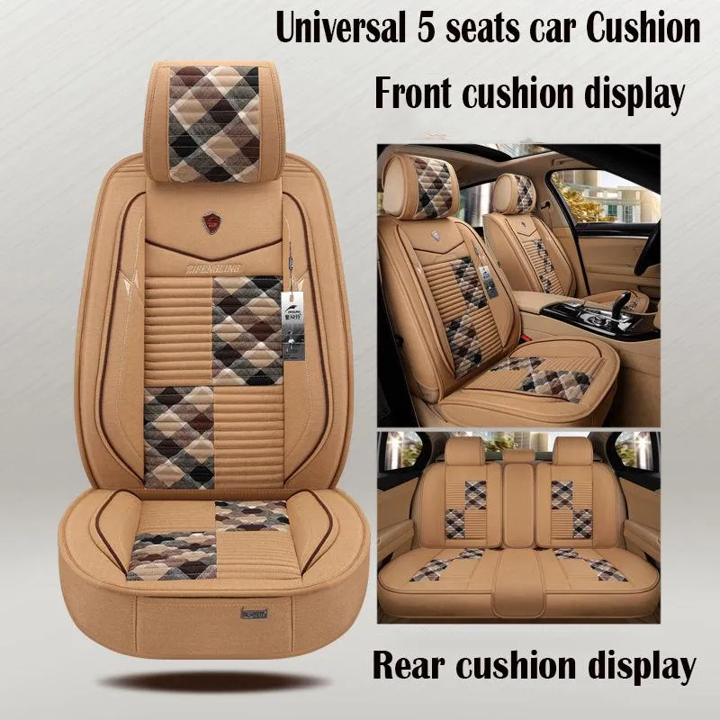 5 set Auto Seat Cushion 5 seats Universal car seat cover Waterproof Car Seat Cover Universal Leather