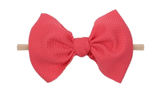 6 inch bow on nylon- ALL colors