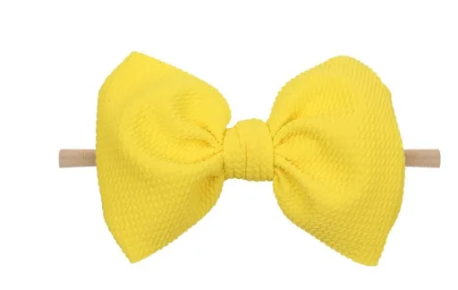 6 inch bow on nylon- ALL colors