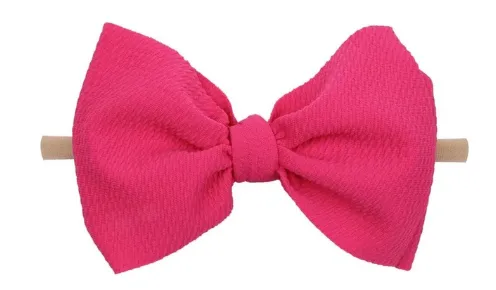 6 inch bow on nylon- ALL colors