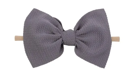 6 inch bow on nylon- ALL colors