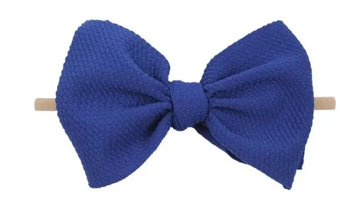 6 inch bow on nylon- ALL colors