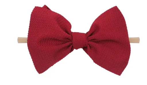 6 inch bow on nylon- ALL colors
