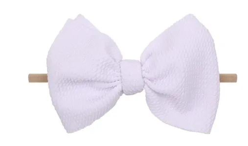 6 inch bow on nylon- ALL colors