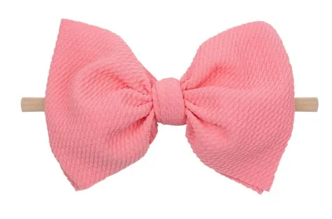 6 inch bow on nylon- ALL colors