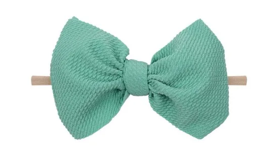 6 inch bow on nylon- ALL colors