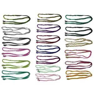 7' Braided Nylon Barrel Reins with Easy Grip Knots