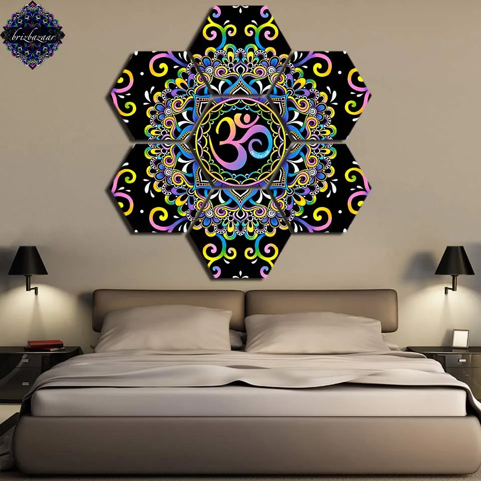 7 panels Excellent Wine Pouring Canvas