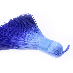7.8cm  DIY Jewelry Handmade Tassels, Braided Long Handmade Jewelry Tassels Sapphire Blue,6pcs/lot