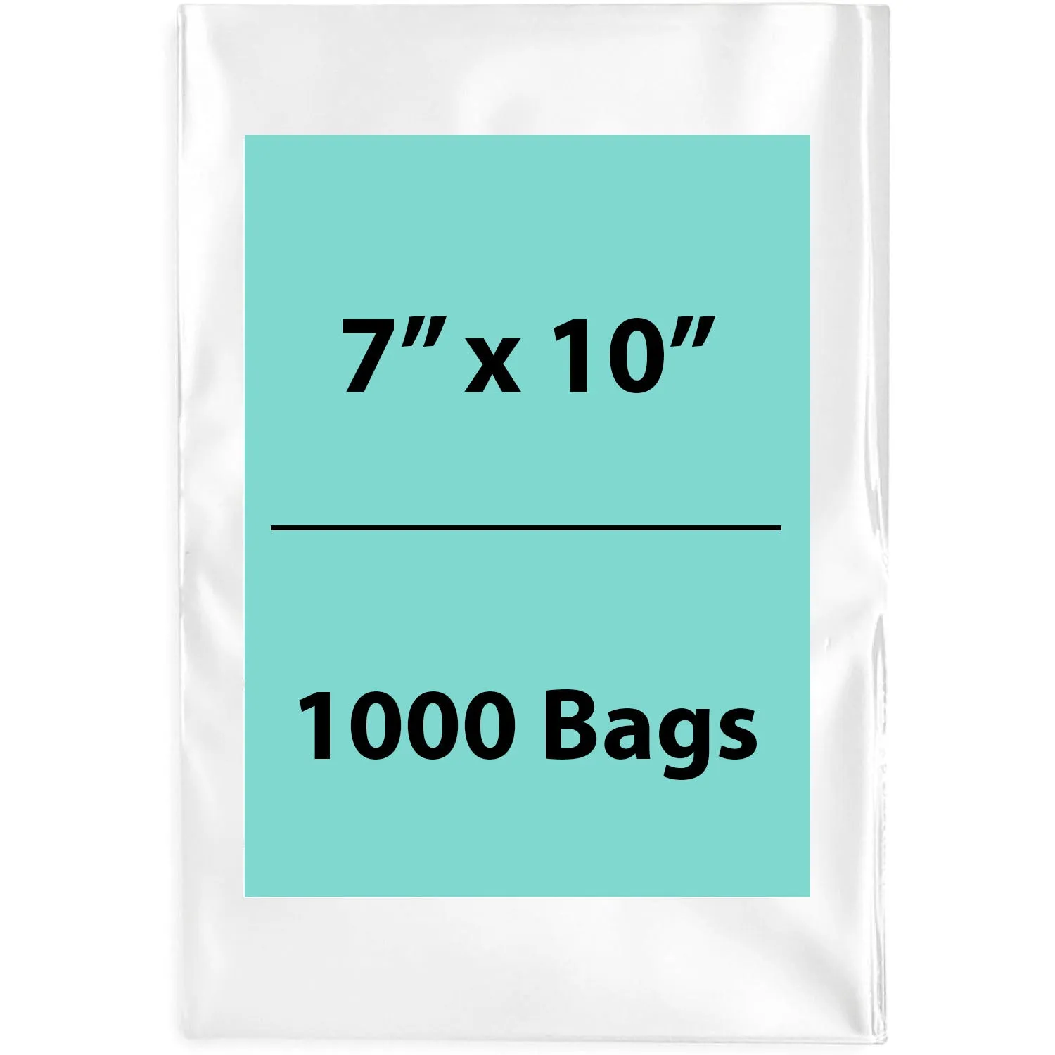 7X10 inches Clear Flat Poly Bags 4Mil Open Top (LDPE)