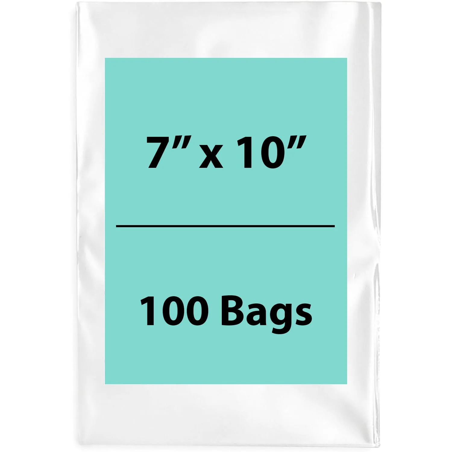7X10 inches Clear Flat Poly Bags 4Mil Open Top (LDPE)