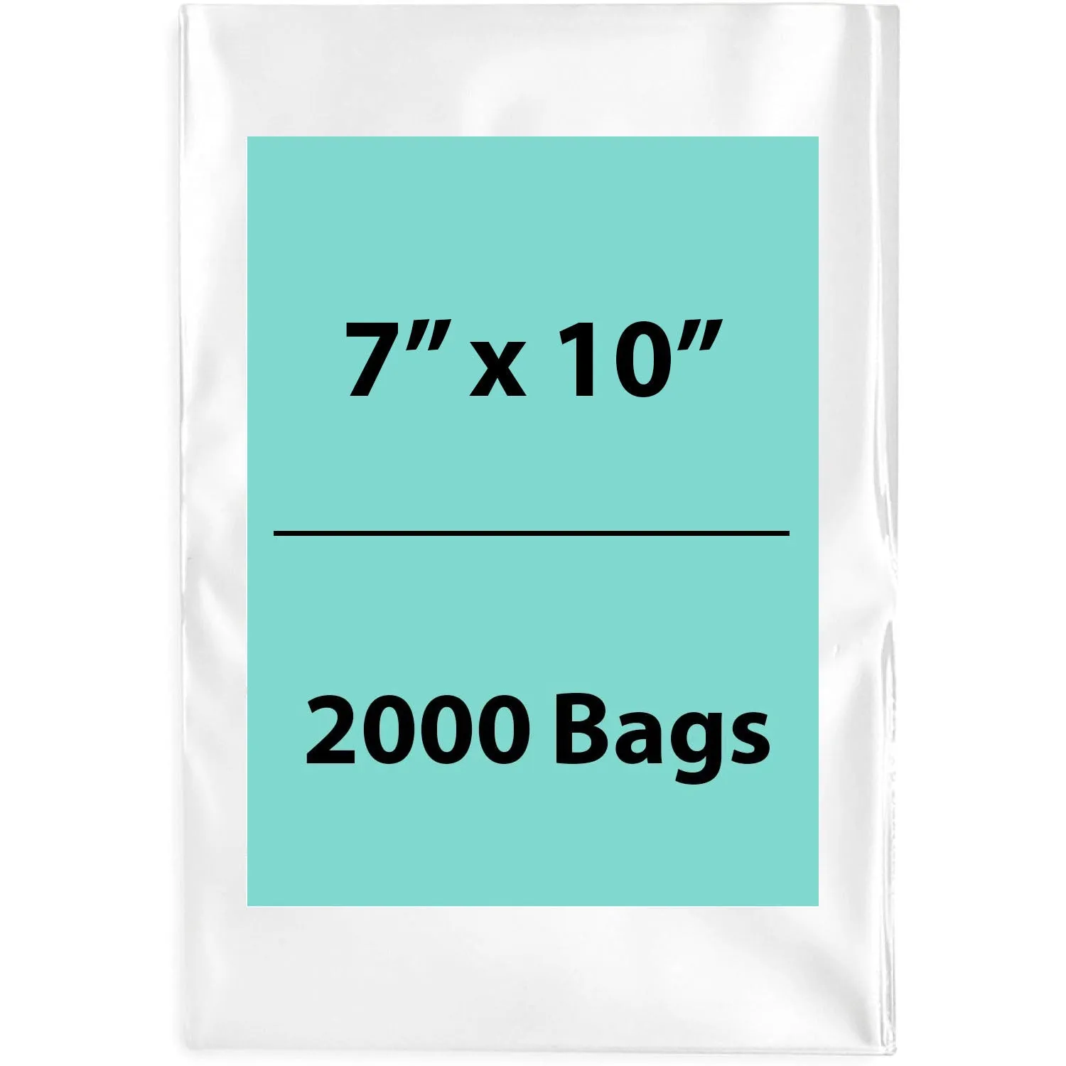 7X10 inches Clear Flat Poly Bags 4Mil Open Top (LDPE)