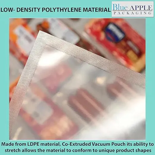 8X15 inches Vacuum Seal Bags for Food Packaging 3 Mil Co-Extruded
