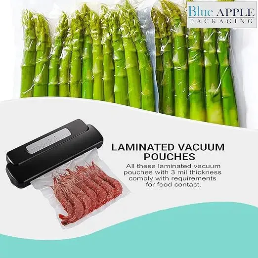 8X15 inches Vacuum Seal Bags for Food Packaging 3 Mil Co-Extruded