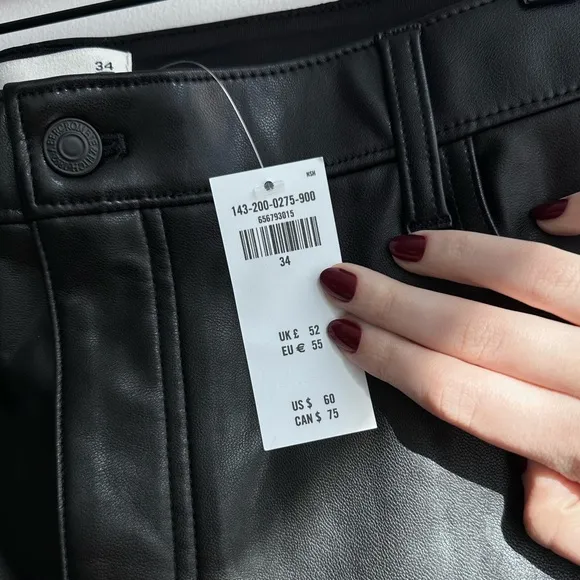 Abercrombie &amp; Fitch vegan leather mini skirt