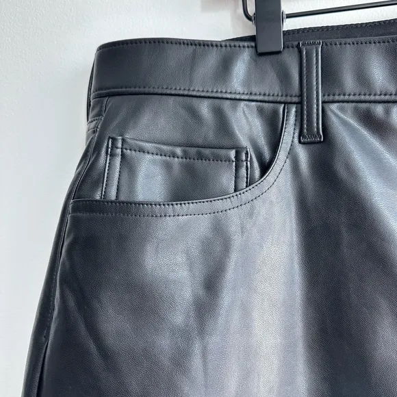 Abercrombie &amp; Fitch vegan leather mini skirt