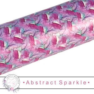 ⋅ Abstract Sparkle ⋅ Smooth Glossy Glitter Vegan Faux Leather