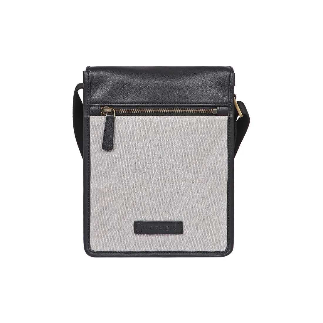 Aiden Genuine Leather and Canvas Mini Crossbody Men/Women Messenger Bag/Travel Bag / 10.5" iPad Bag