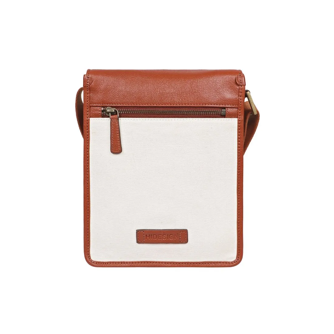 Aiden Genuine Leather and Canvas Mini Crossbody Men/Women Messenger Bag/Travel Bag / 10.5" iPad Bag