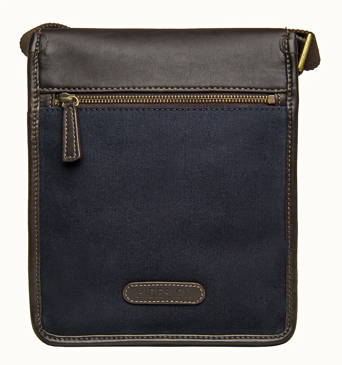 Aiden Genuine Leather and Canvas Mini Crossbody Men/Women Messenger Bag/Travel Bag / 10.5" iPad Bag