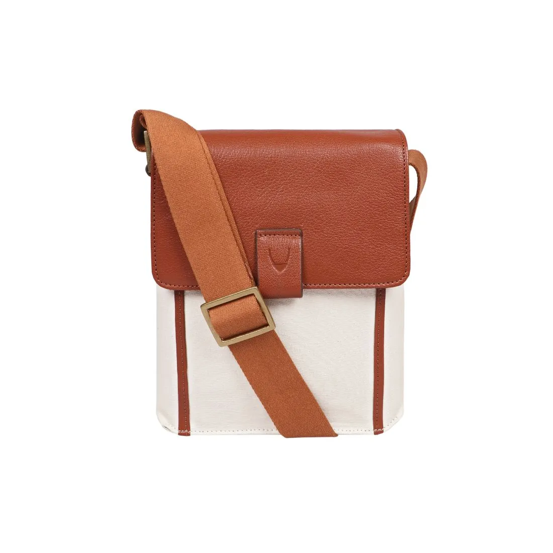 Aiden Genuine Leather and Canvas Mini Crossbody Men/Women Messenger Bag/Travel Bag / 10.5" iPad Bag