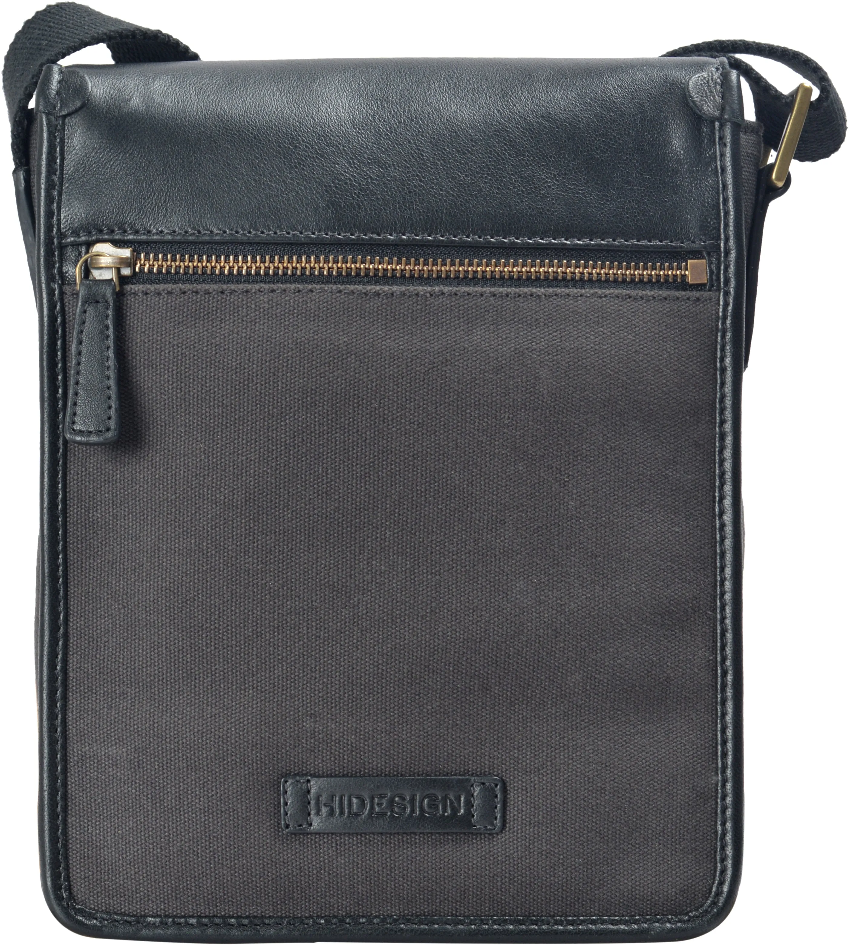 Aiden Genuine Leather and Canvas Mini Crossbody Men/Women Messenger Bag/Travel Bag / 10.5" iPad Bag