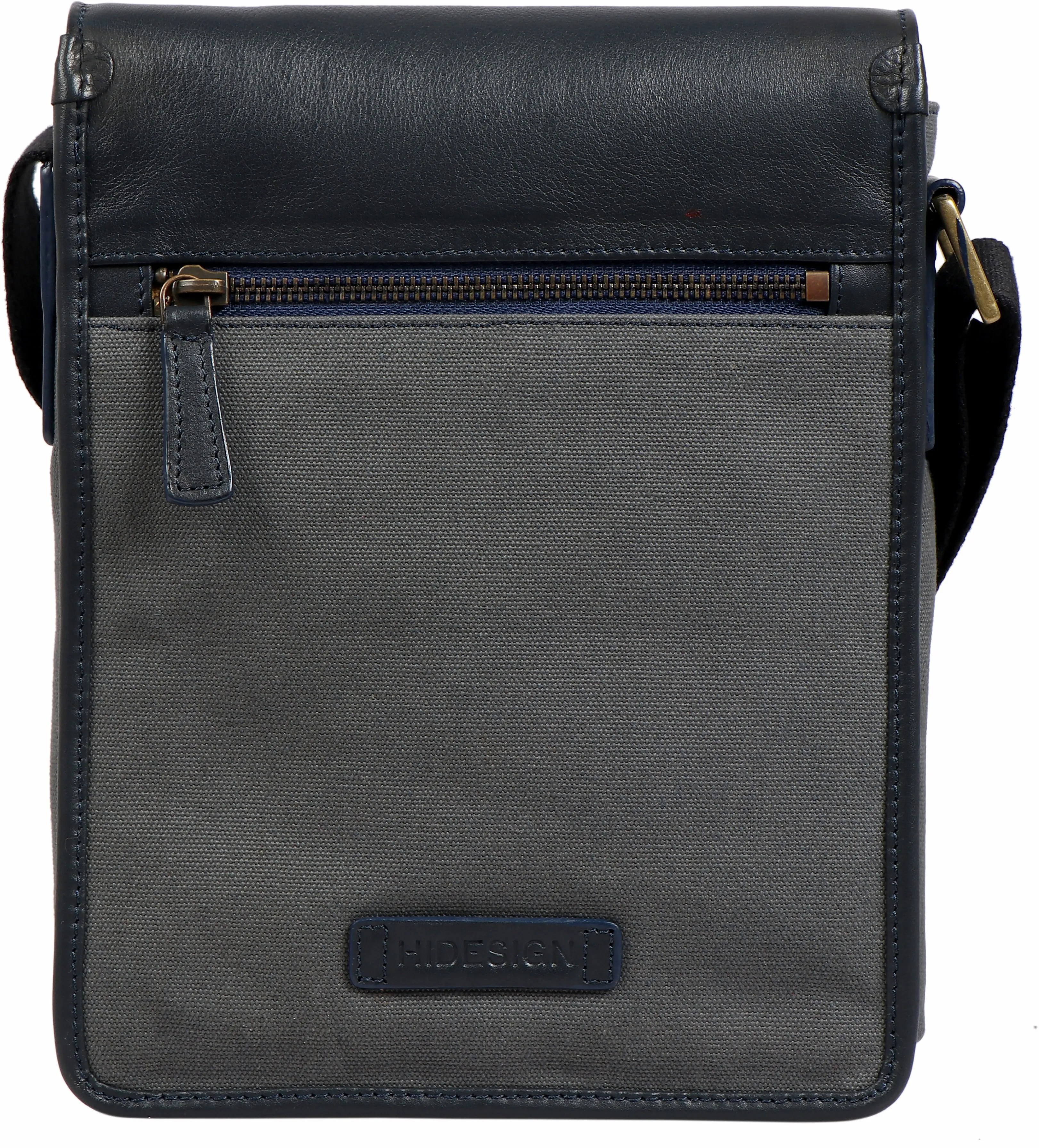 Aiden Genuine Leather and Canvas Mini Crossbody Men/Women Messenger Bag/Travel Bag / 10.5" iPad Bag