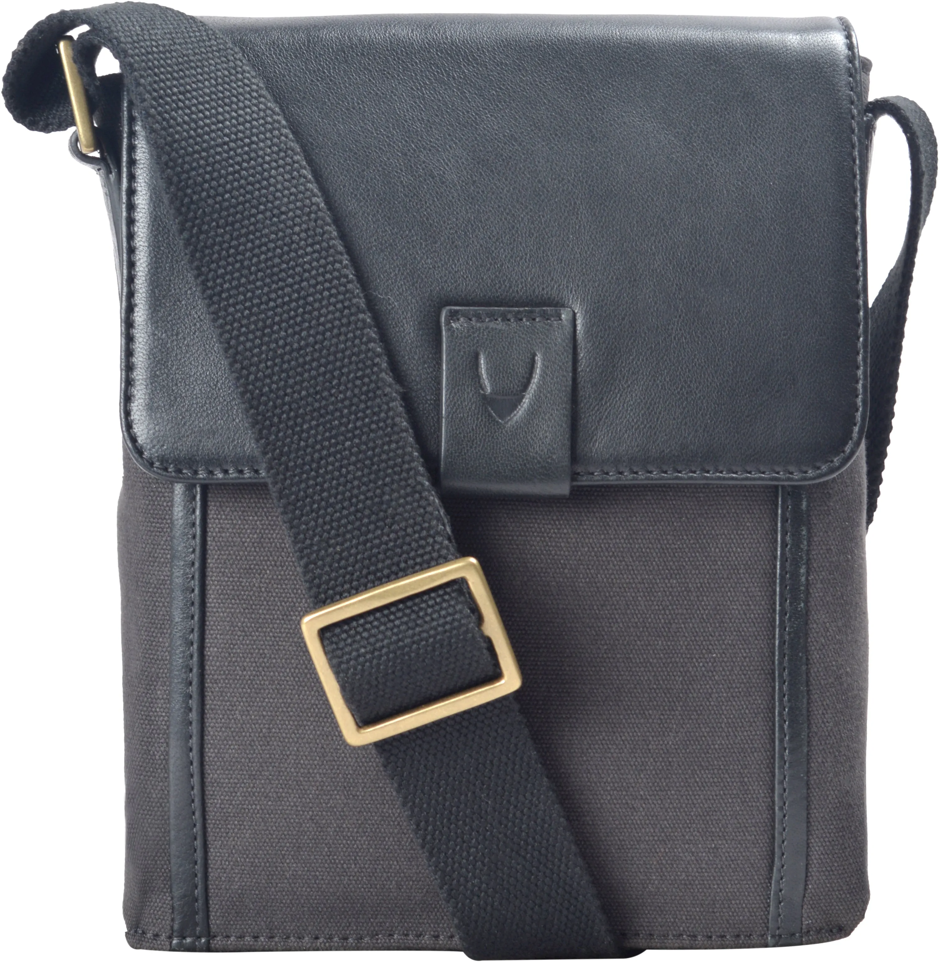 Aiden Genuine Leather and Canvas Mini Crossbody Men/Women Messenger Bag/Travel Bag / 10.5" iPad Bag