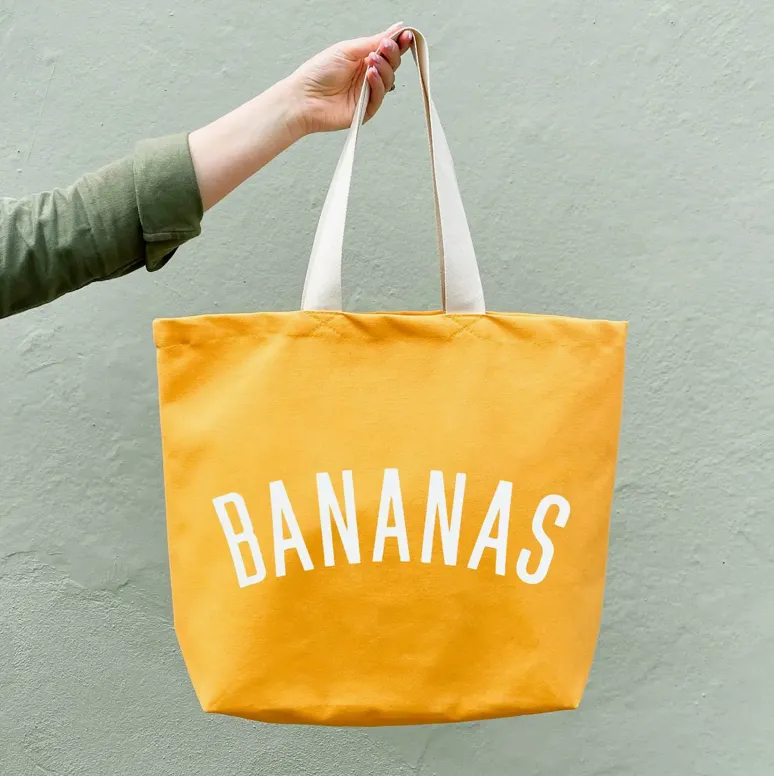 Alphabet Bags Canvas Bag - Bananas