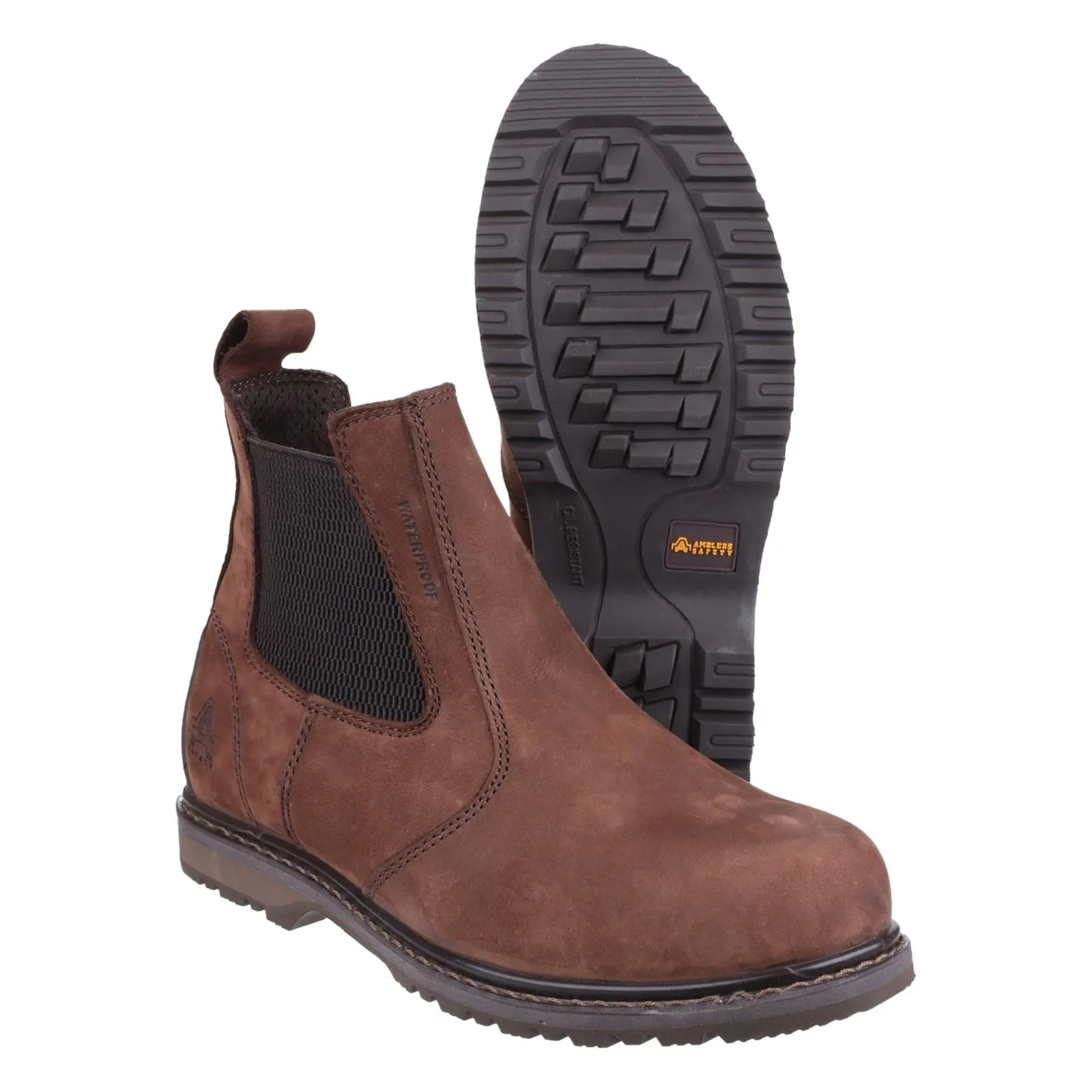 Amblers Men Boots - AS148 Sperrin Dealer Safety Boot in Brown, 6-13