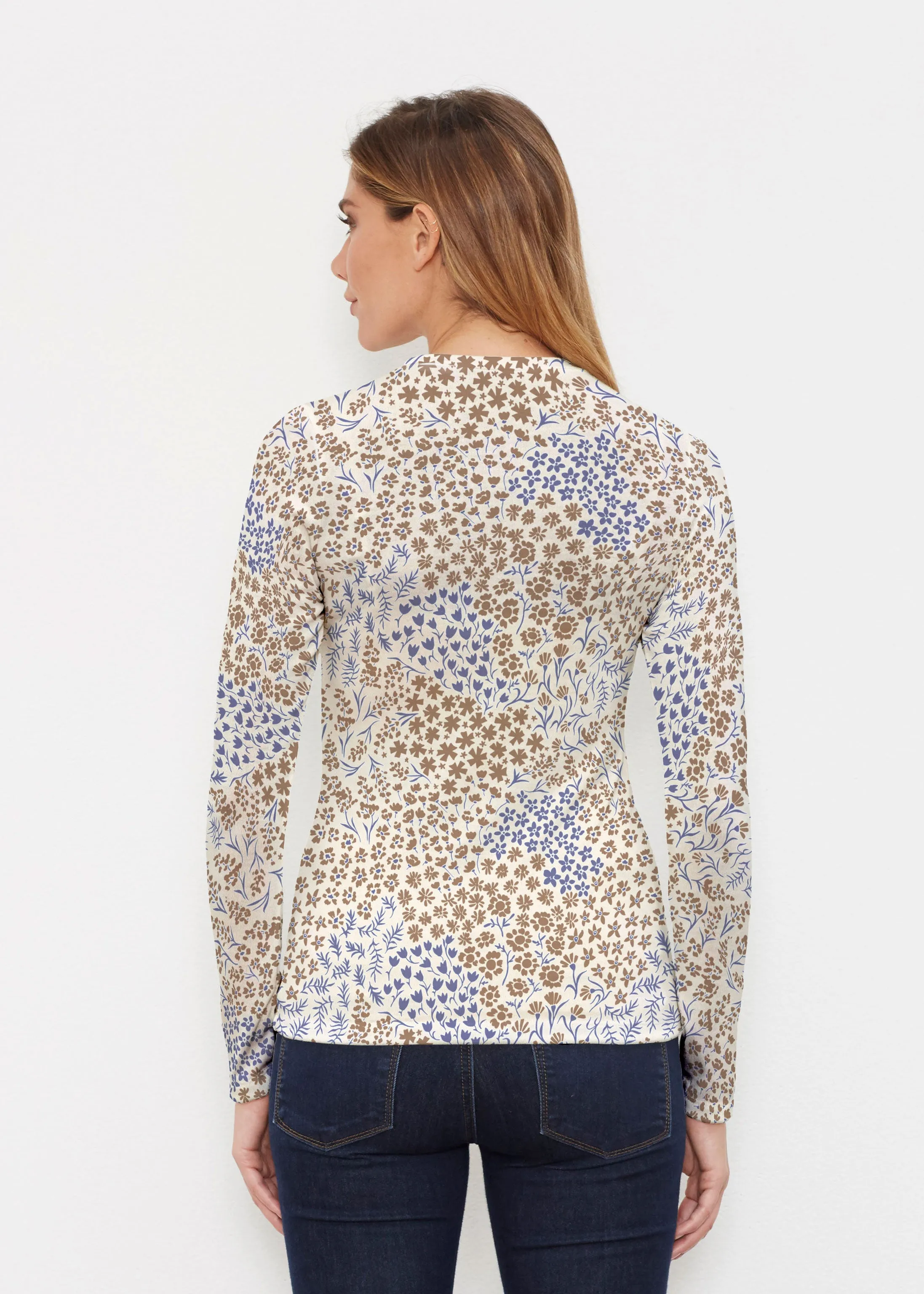 Annabelle Autumn (8058) ~ Butterknit Long Sleeve Crew Top