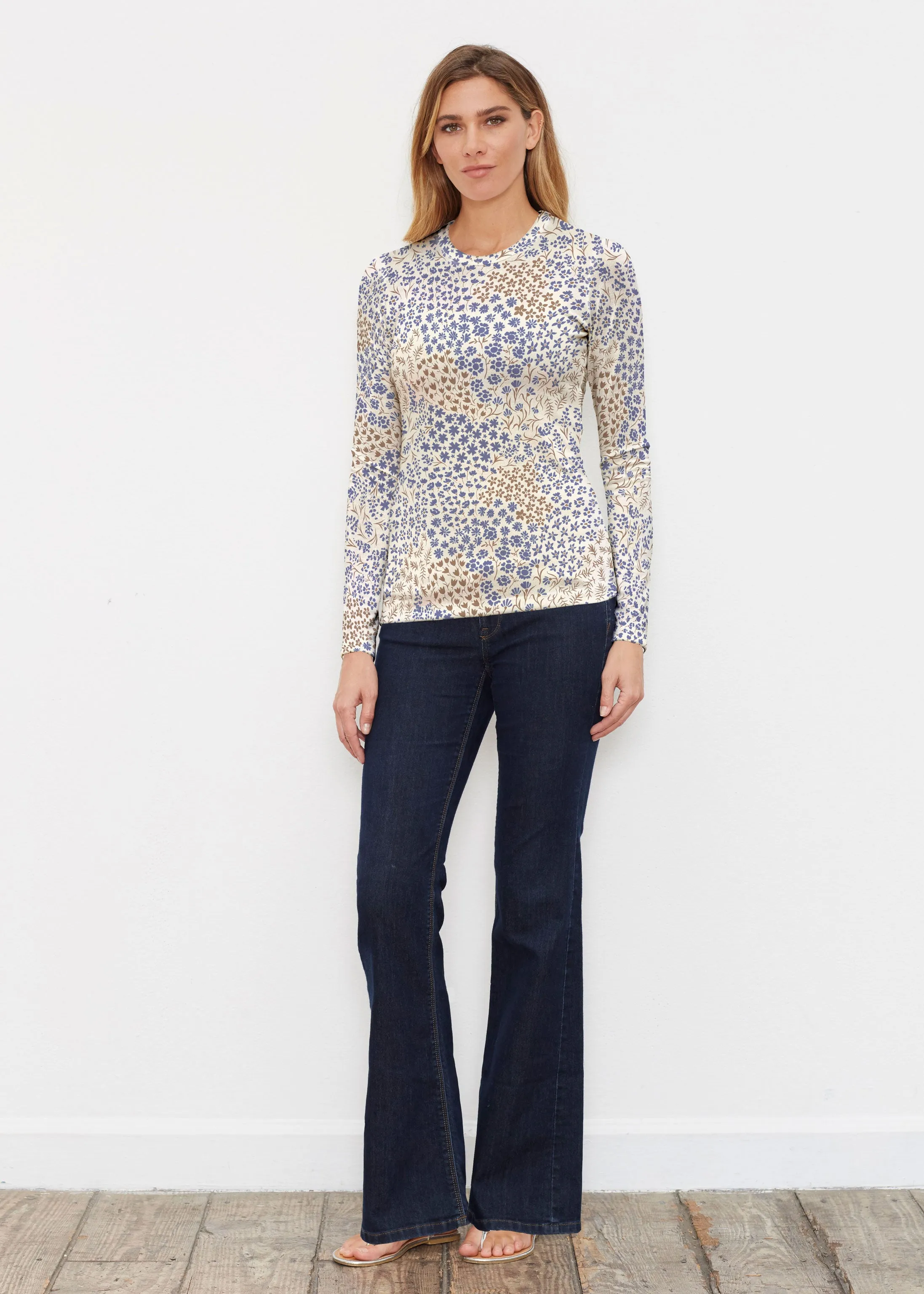 Annabelle Autumn (8058) ~ Butterknit Long Sleeve Crew Top