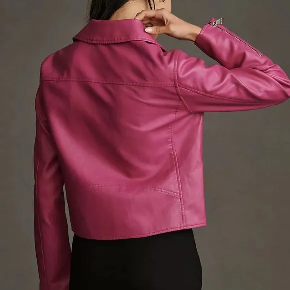Anthropologie Faux Leather Moto Jacket