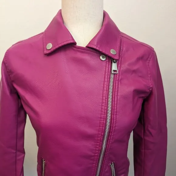 Anthropologie Faux Leather Moto Jacket