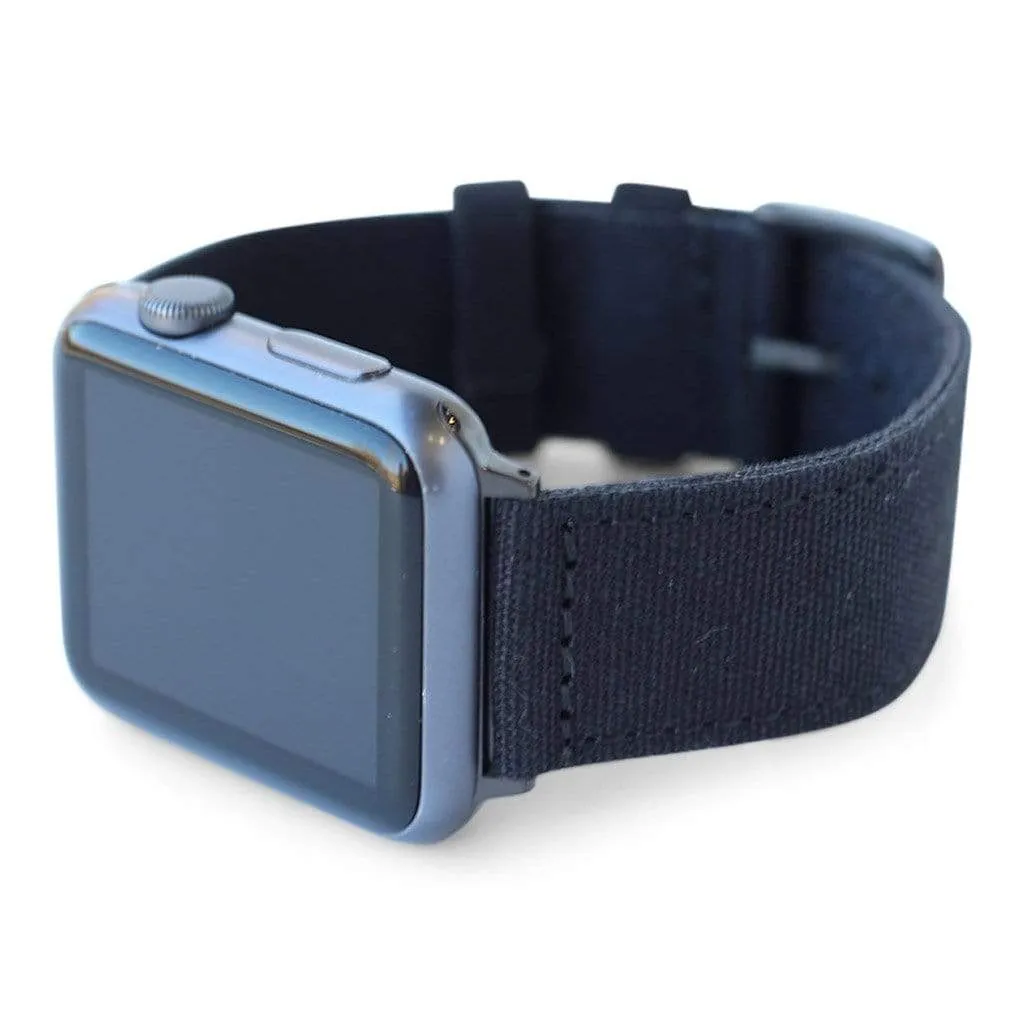Apple Watch Band - Black CanvaSoft